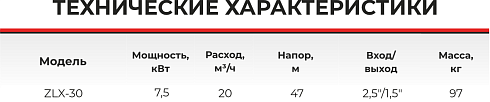 Насос самовсасывающий центробежный ZLX-30-4