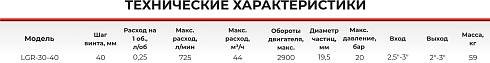 Шнековый насос с двумя винтами LGR 30-40