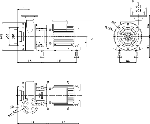Высокорасходный центробежный насос MLX-150-2